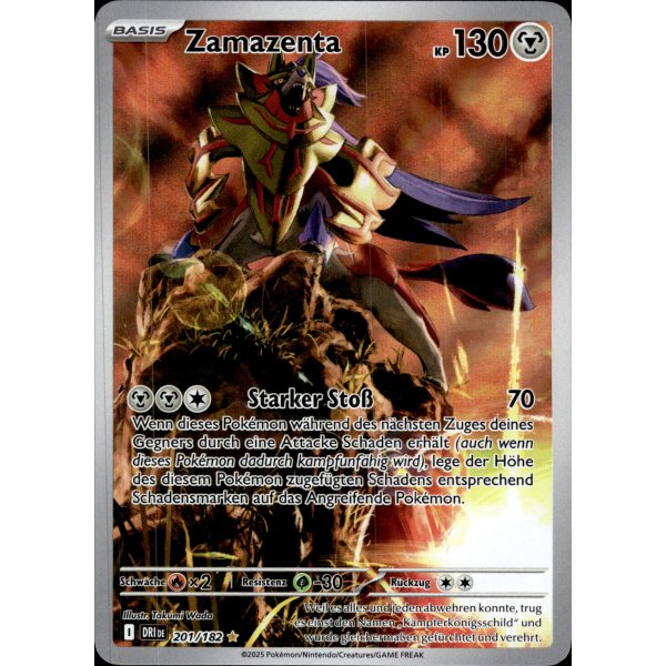 Zamazenta 201/182 Illustration Rare