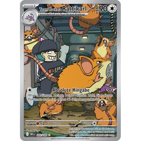 Team Rockets Rattikarl 202/182 Illustration Rare