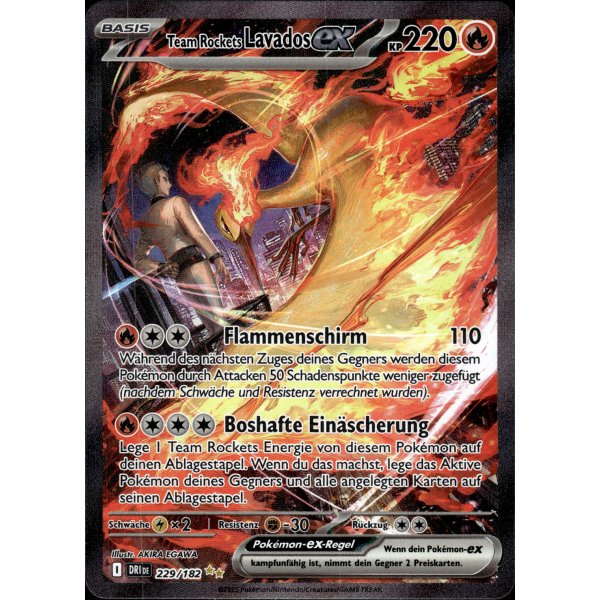 Team Rockets Lavados-ex 229/182 Special Illustration Rare