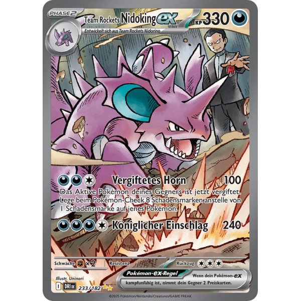 Team Rockets Nidoking-ex 233/182 Special Illustration Rare