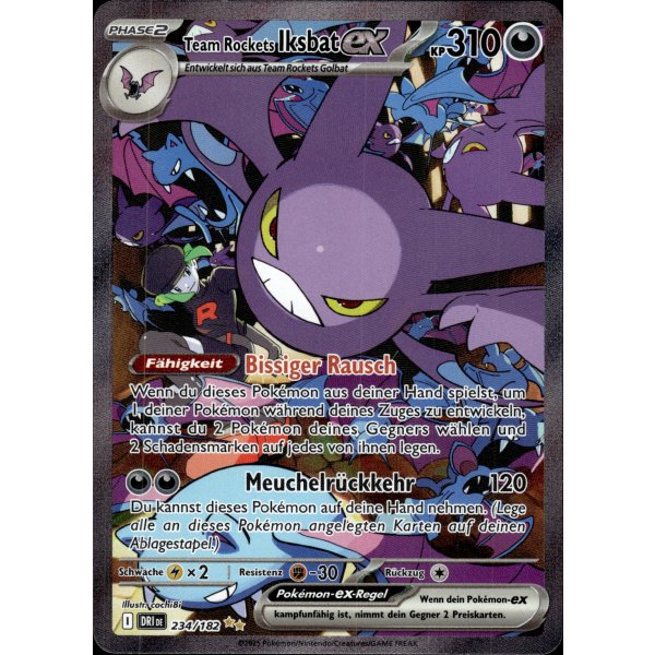 Team Rockets Iksbat-ex 234/182 Special Illustration Rare