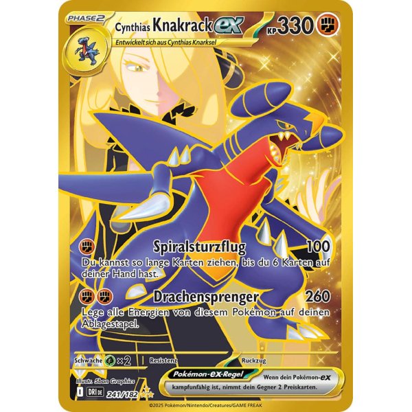 Cynthias Knakrack-ex 241/182 Hyper Rare