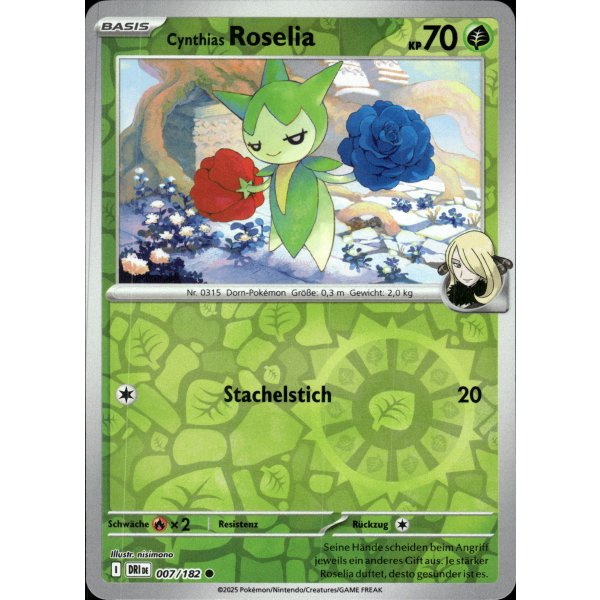 Cynthias Roselia 007/182 REVERSE HOLO