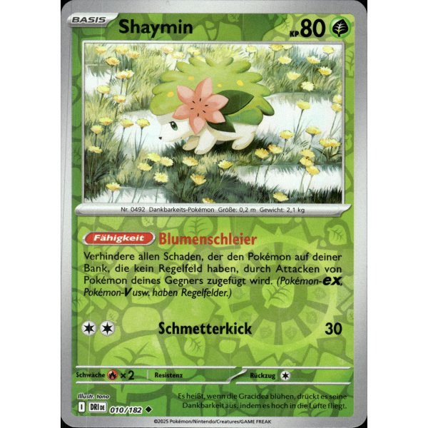 Shaymin 010/182 REVERSE HOLO