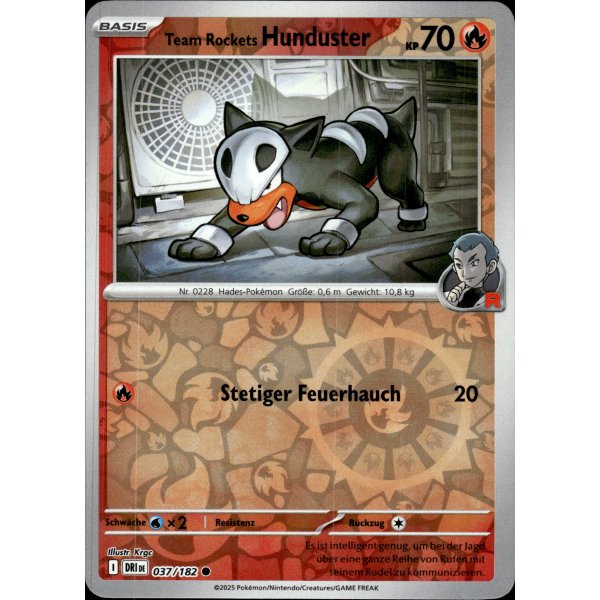 Team Rockets Hunduster 037/182 REVERSE HOLO
