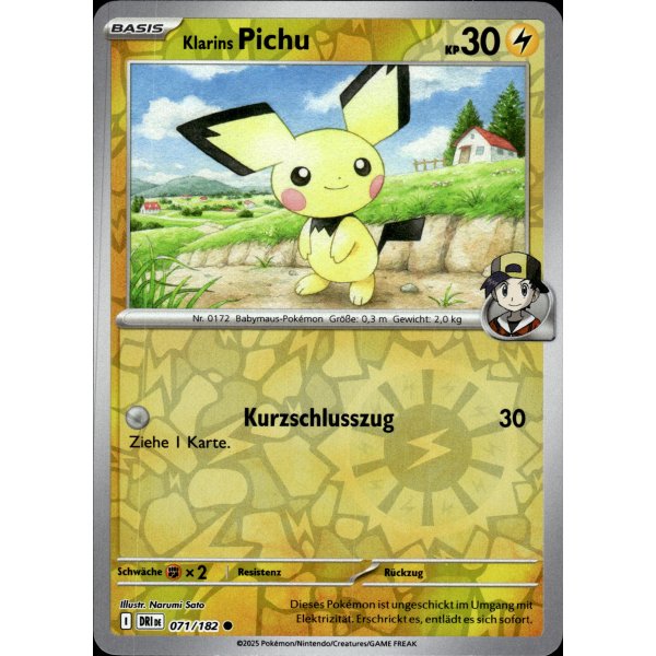 Klarins Pichu 071/182 REVERSE HOLO