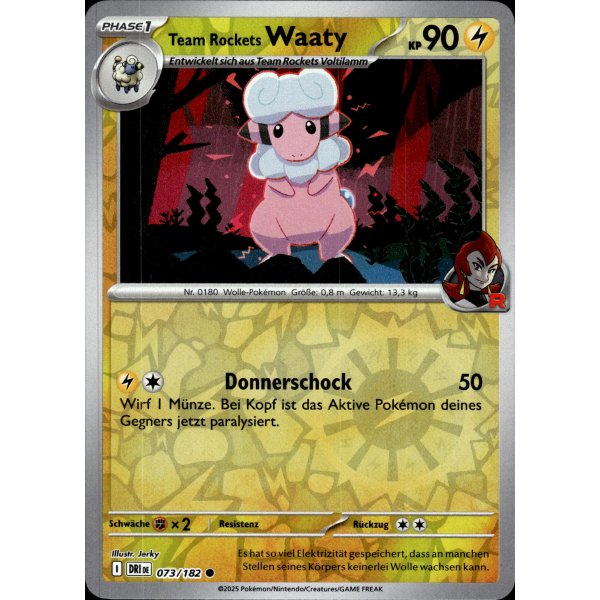 Team Rockets Waaty 073/182 REVERSE HOLO