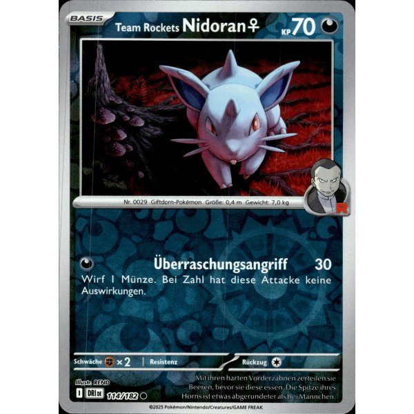 Team Rockets Nidoran♀ 114/182 REVERSE HOLO