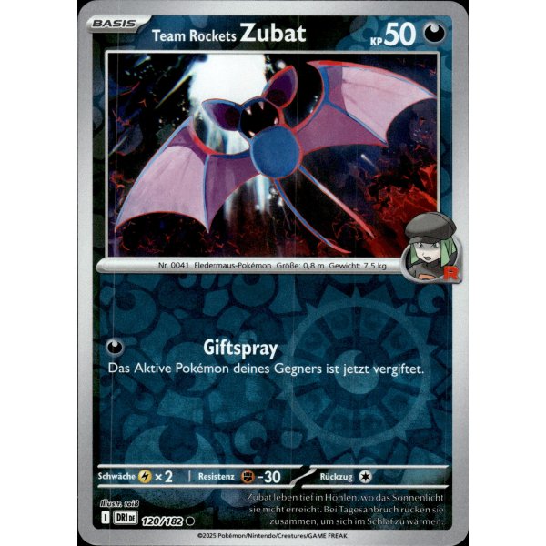Team Rockets Zubat 120/182 REVERSE HOLO
