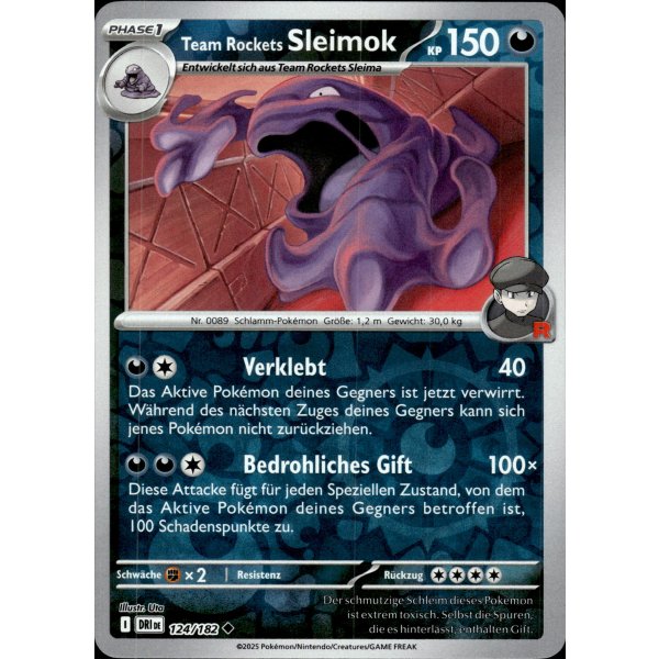 Team Rockets Sleimok 124/182 REVERSE HOLO