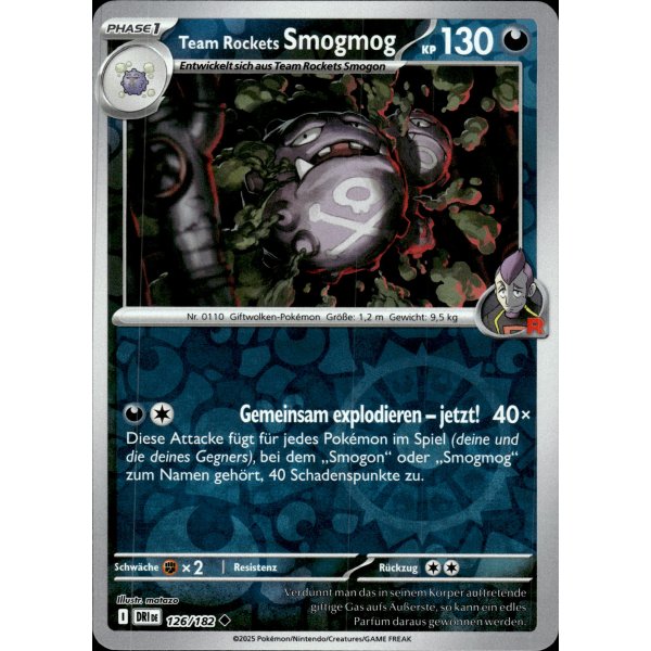 Team Rockets Smogmog 126/182 REVERSE HOLO