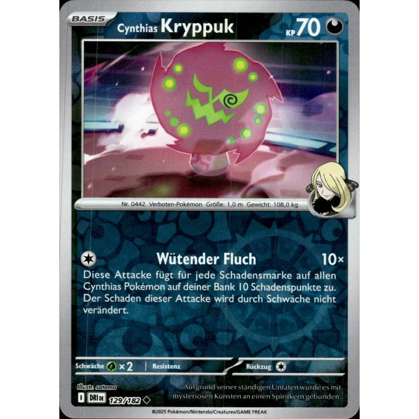 Cynthias Kryppuk 129/182 REVERSE HOLO