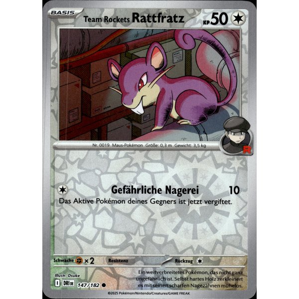 Team Rockets Rattfratz 147/182 REVERSE HOLO
