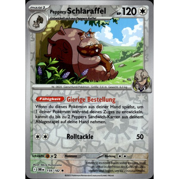 Peppers Schlaraffel 159/182 Holo REVERSE HOLO