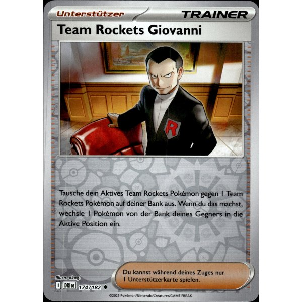 Team Rockets Giovanni 174/182 REVERSE HOLO