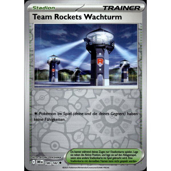 Team Rockets Wachturm 180/182 REVERSE HOLO