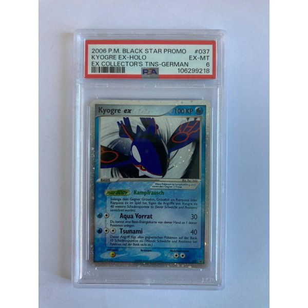 2006 POKEMON BLACK STAR PROMO KYOGRE 037 PSA 6 EX-MT