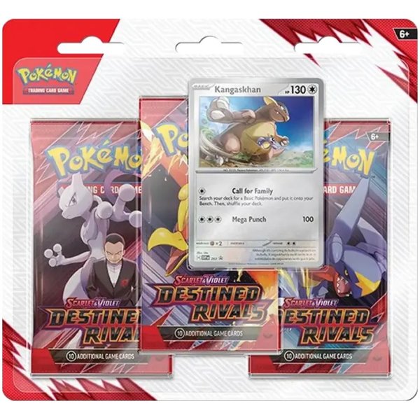 Scarlet &amp; Violet Destined Rivals 3-Pack Blister - Kangaskhan (englisch)