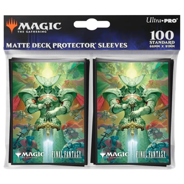 Ultra Pro - Final Fantasy Matte Deck Protector Sleeves - Knights of Round (100 Kartenh&uuml;llen)