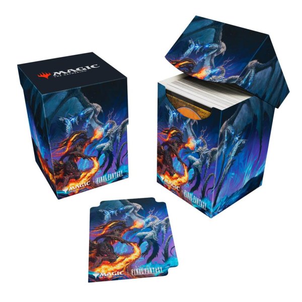 Ultra Pro - Final Fantasy 100+ Deck Box - Ifrit &amp; Bahamut
