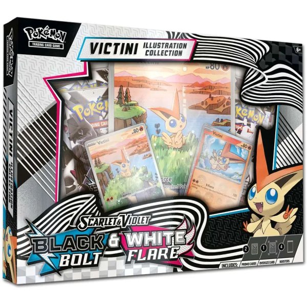 Scarlet &amp; Violet Black Bolt &amp; White Flare Victini Illustration Collection (englisch) VORVERKAUF
