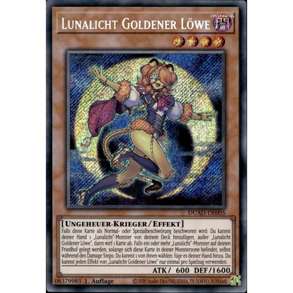 Lunalicht Goldener L&ouml;we DUAD-DE005 (Secret Rare)