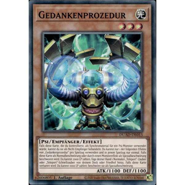 Gedankenprozedur DUAD-DE015