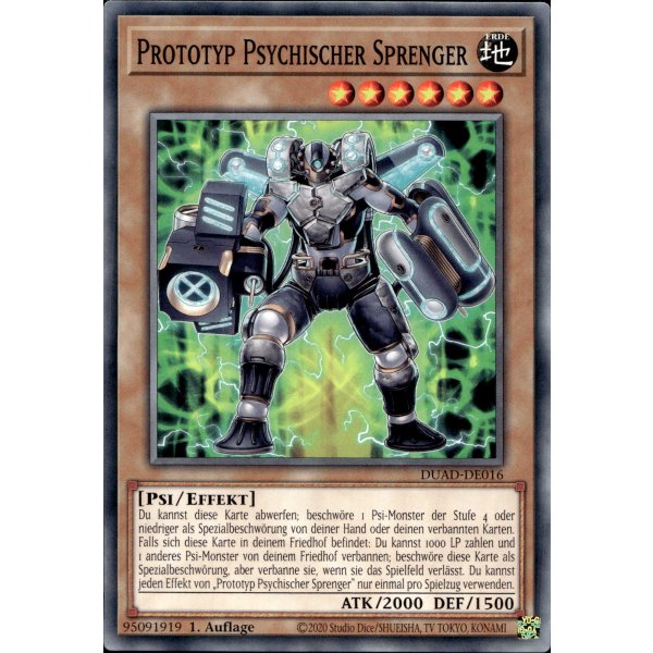 Prototyp Psychischer Sprenger DUAD-DE016
