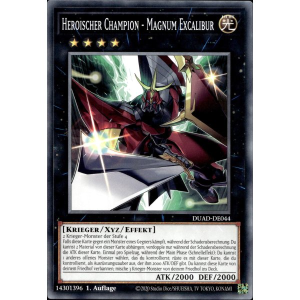Heroischer Champion - Magnum Excalibur DUAD-DE044