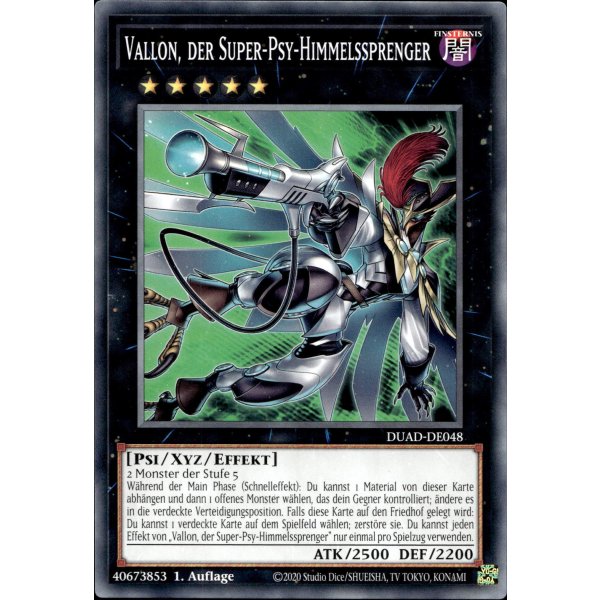 Vallon, der Super-Psy-Himmelssprenger DUAD-DE048