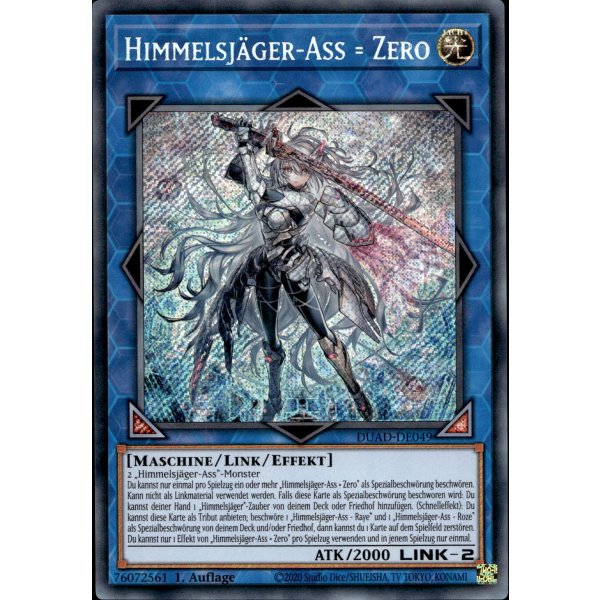 Himmelsj&auml;ger-Ass = Zero DUAD-DE049 (Secret Rare)