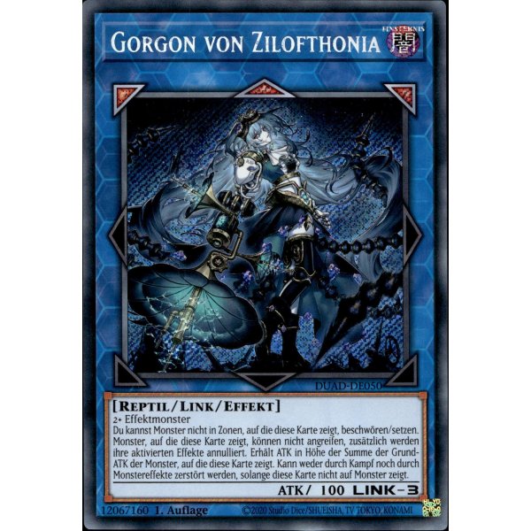 Gorgon von Zilofthonia DUAD-DE050 (Secret Rare)