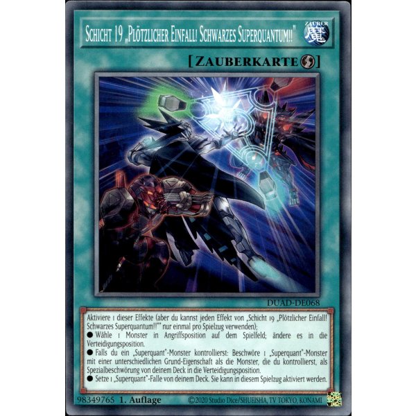 Schicht 19 &bdquo;Pl&ouml;tzlicher Einfall! Schwarzes Superquantum!!&ldquo; DUAD-DE068