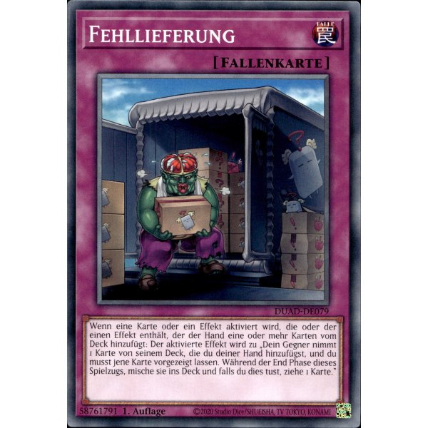Fehllieferung DUAD-DE079