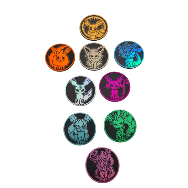 Pokemon M&uuml;nzen alle Evoli-Entwicklungen aus Japan