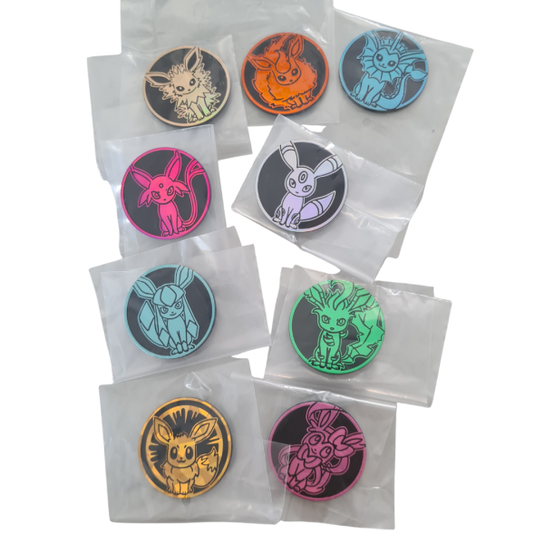 Pokemon M&uuml;nzen alle Evoli-Entwicklungen aus Japan