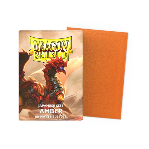Dragon Shield Japanese Size Matte Sleeves - Amber (60 Kartenh&uuml;llen)