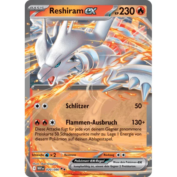 Reshiram-ex 020/086