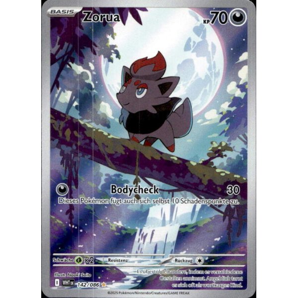 Zorua 142/086 Illustration Rare