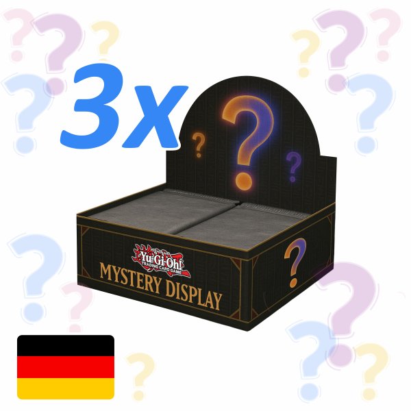 3x Mystery Yu-Gi-Oh! Displays (deutsch)