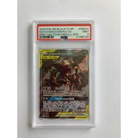 2020 P.M. SM BLACK STAR NACHTARA/DARKRAI GX PRM-TAG TEAM PWR.CLL.GER. MINT PSA 9
