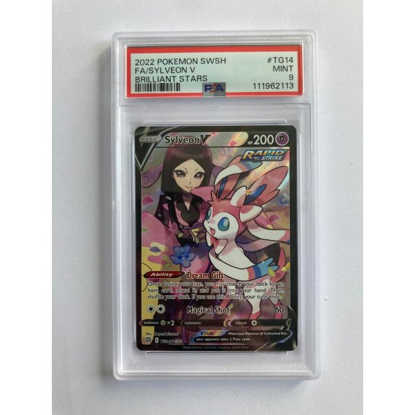 2022 POKEMON SWSH FA/SYLVEON V BRILLIANT STARS MINT PSA 9