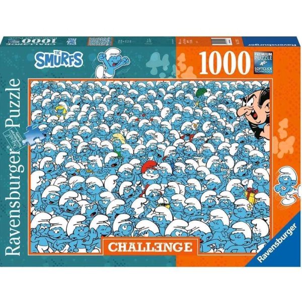 Die Schl&uuml;mpfe - Challenge Puzzle 1000 Teile