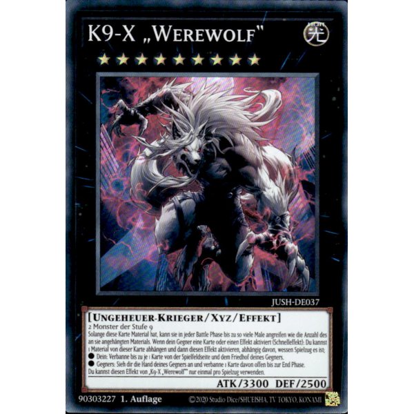 K9-X &bdquo;Werewolf&ldquo; JUSH-DE037 (Super Rare)