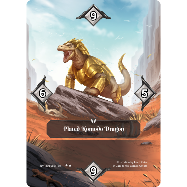 Plated Komodo Dragon NVR-EN082 Partial Foil (english)