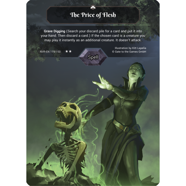 The Price of Flesh NVR-EN119 Partial Foil (english)