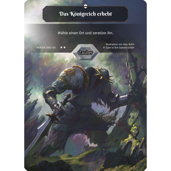 Das K&ouml;nigreich erbebt NVR-DE044 Partial Foil (deutsch)