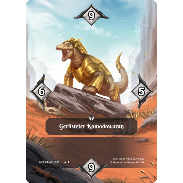 Gepanzerter Komodowaran NVR-DE082 Partial Foil (deutsch)