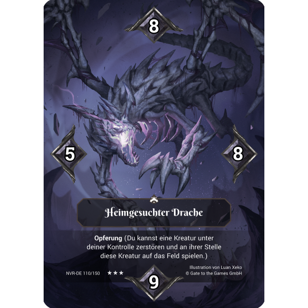 Heimgesuchter Drache NVR-DE110 Ornament Foil (deutsch)