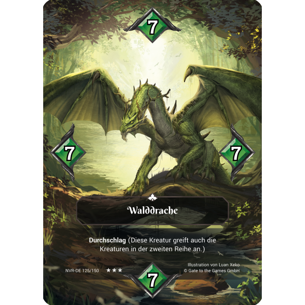 Walddrache NVR-DE125 Ornament Foil (deutsch)